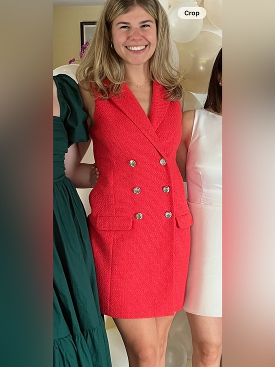Jason Wu Dresses & Skirts - Jason Wu Double-Breasted Red Sleeveless Blazer Dress size XS